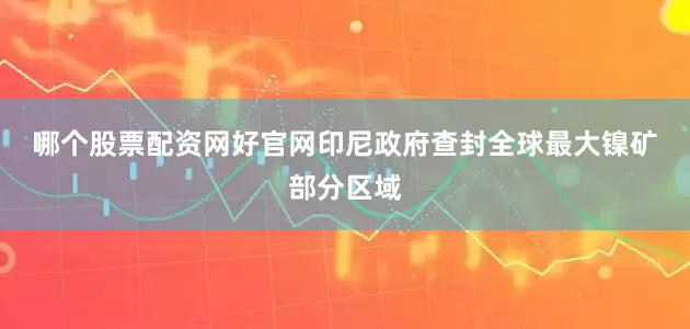 哪个股票配资网好官网　　印尼政府查封全球最大镍矿部分区域